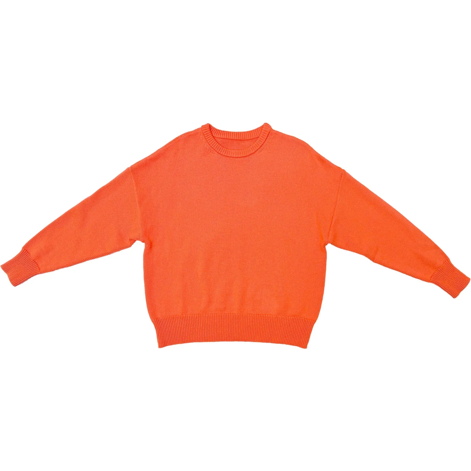 Ali Golden | Chunky Cotton Pullover - Neon Orange sold by Fort product image thumbnail 5