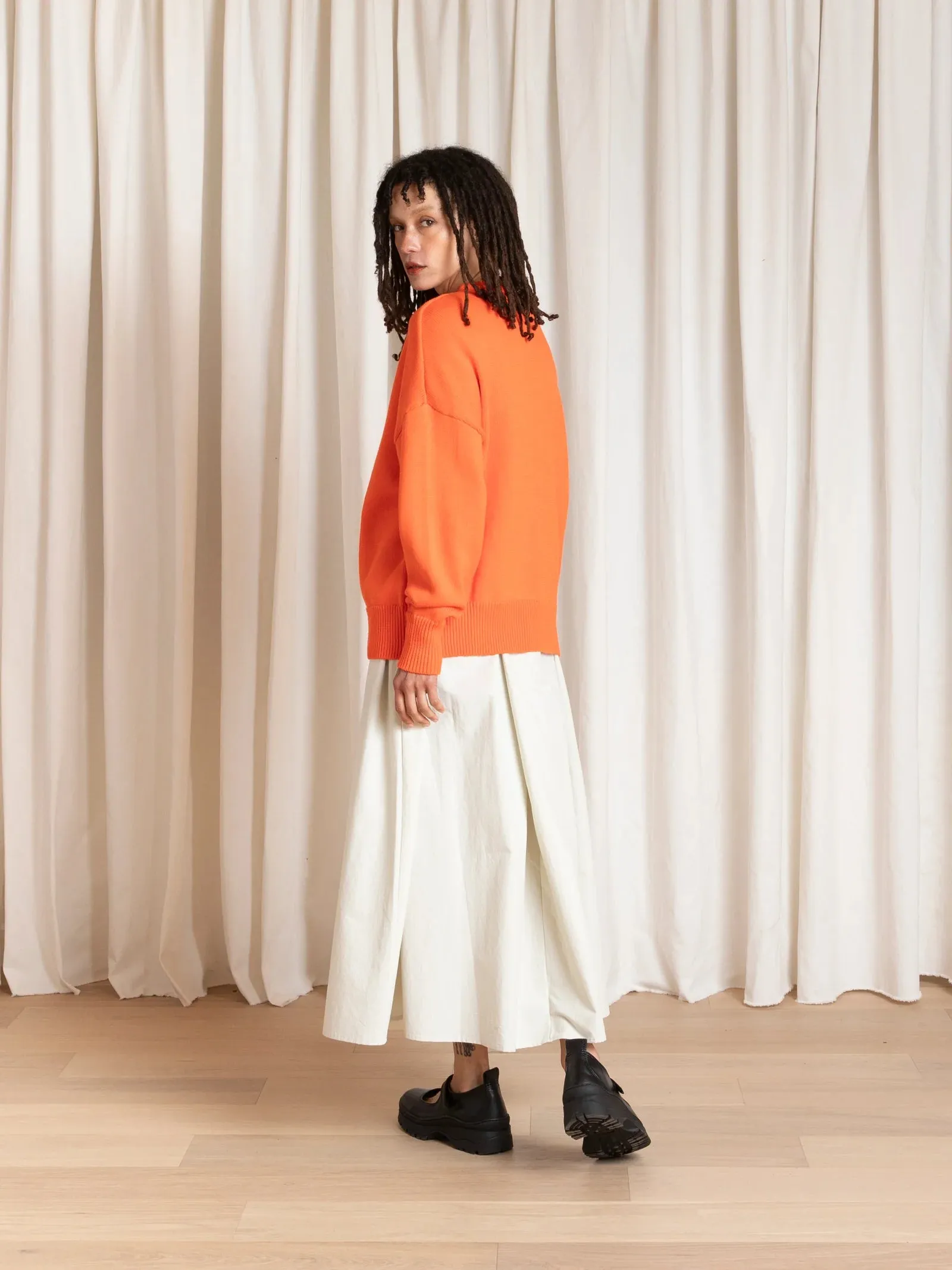 Ali Golden | Chunky Cotton Pullover - Neon Orange sold by Fort product image thumbnail 3