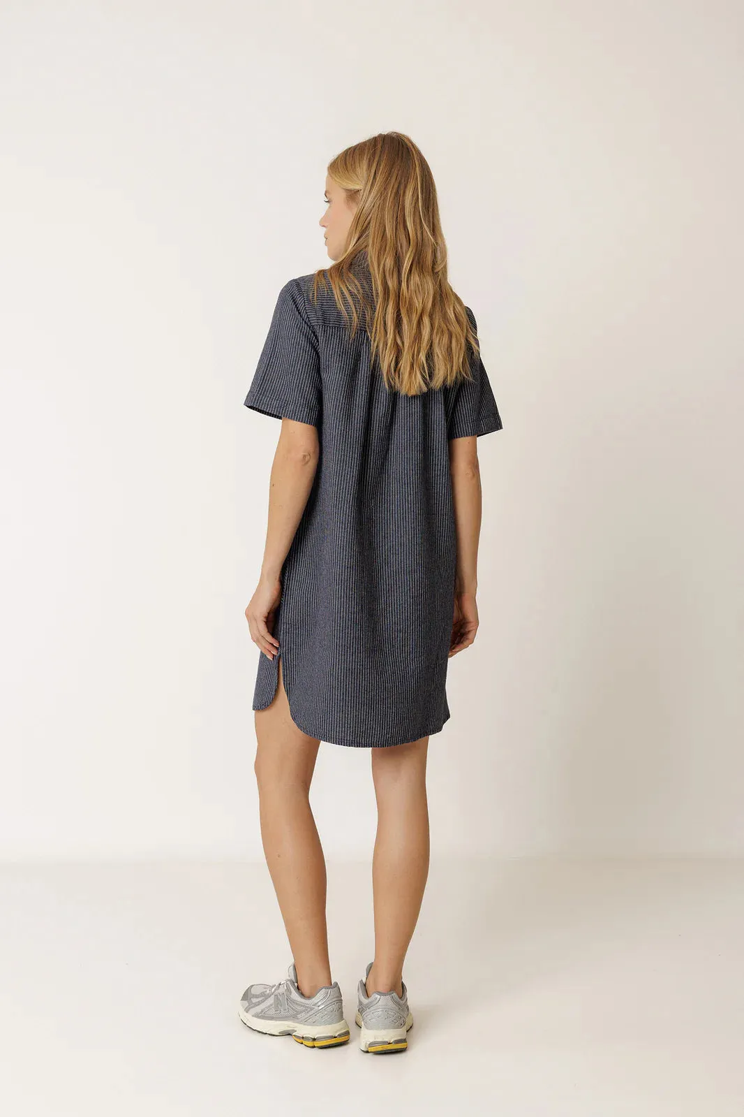 Indi + Cold | Polo-Collar Dress - Indigo Blue sold by Fort product image thumbnail 3