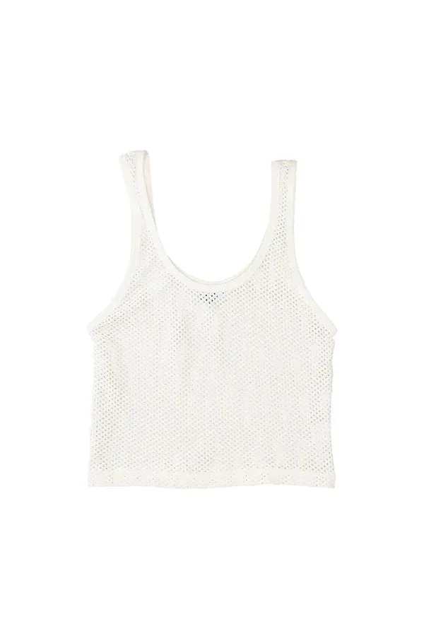 Jungmaven | Sporty Mesh Tank - Washed White sold by Fort product image thumbnail 2