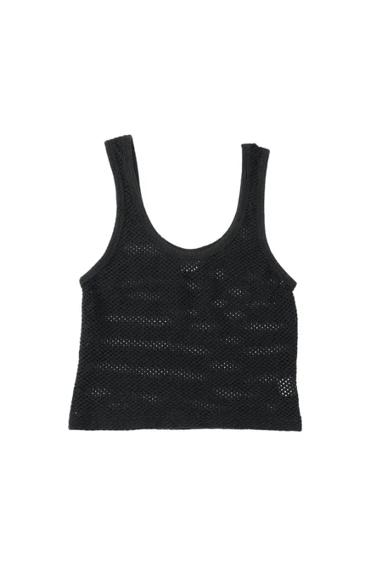 Jungmaven | Sporty Mesh Tank - Black sold by Fort