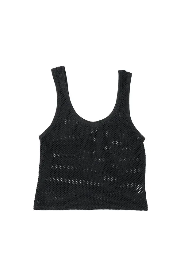 Jungmaven | Sporty Mesh Tank - Black sold by Fort