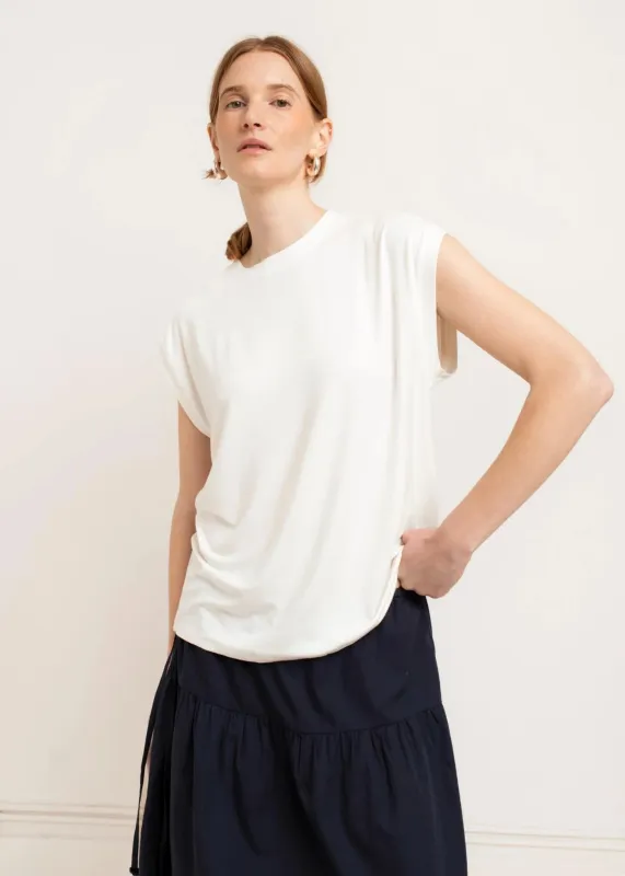 Paper Label | Tilda Sleeveless Shirt - Gardenia made by PAPER LABEL