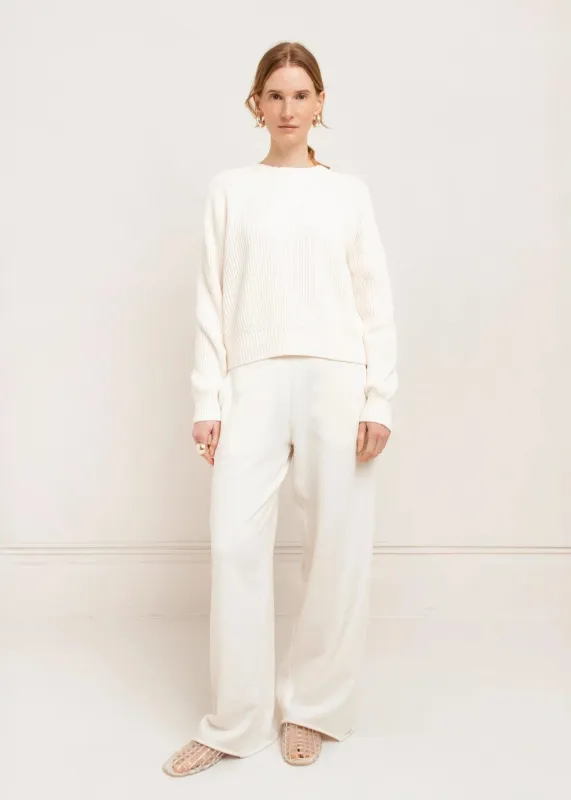 Paper Label | Avery Crew Neck Sweater - Gardenia made by PAPER LABEL