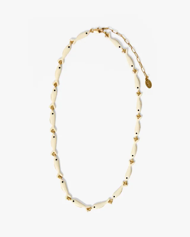 Clare V | Enamel Sardine Necklace sold by Fort