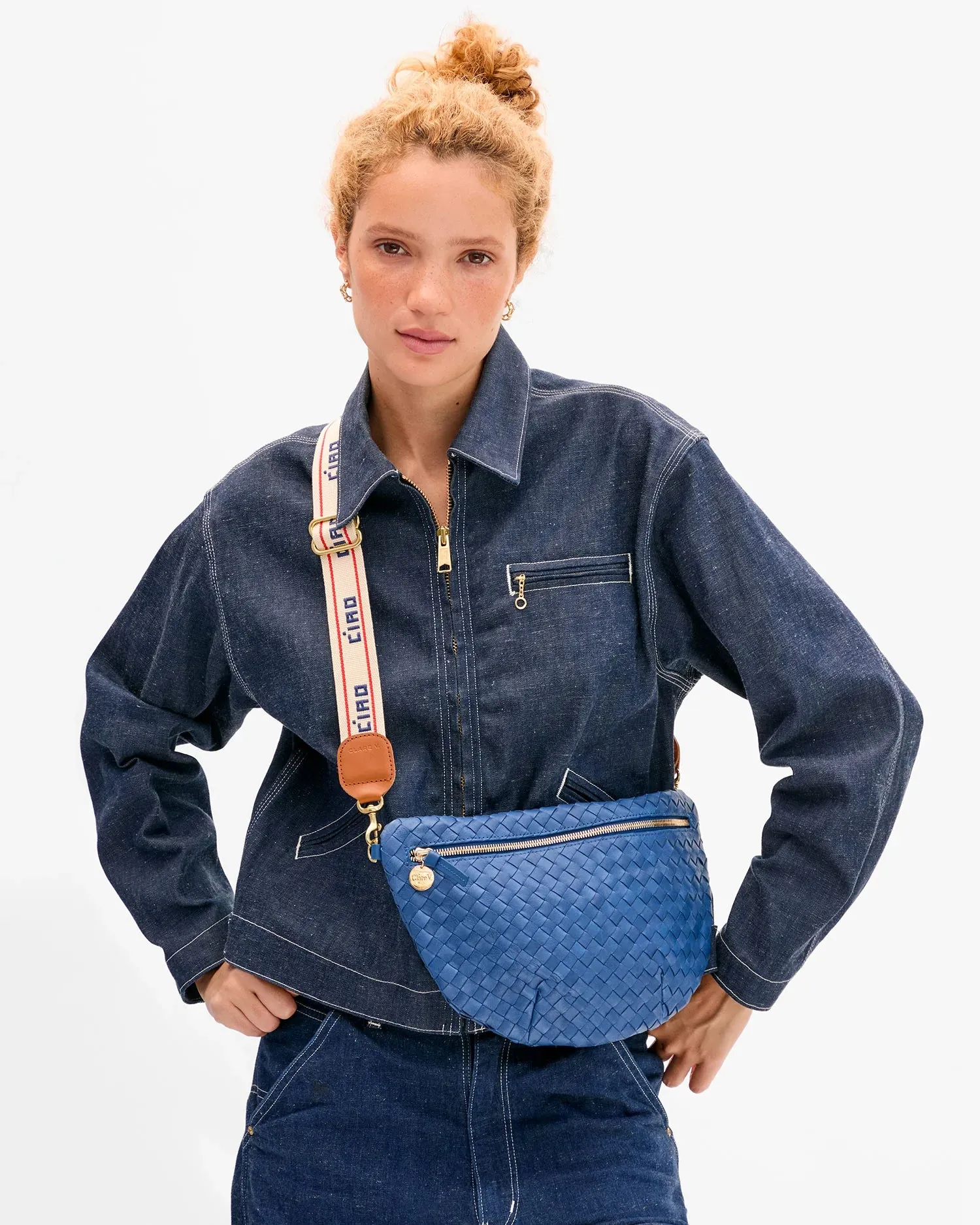 Clare V | Adjustable Crossbody Strap - Ciao w/ Double Stripe sold by Fort product image thumbnail 2