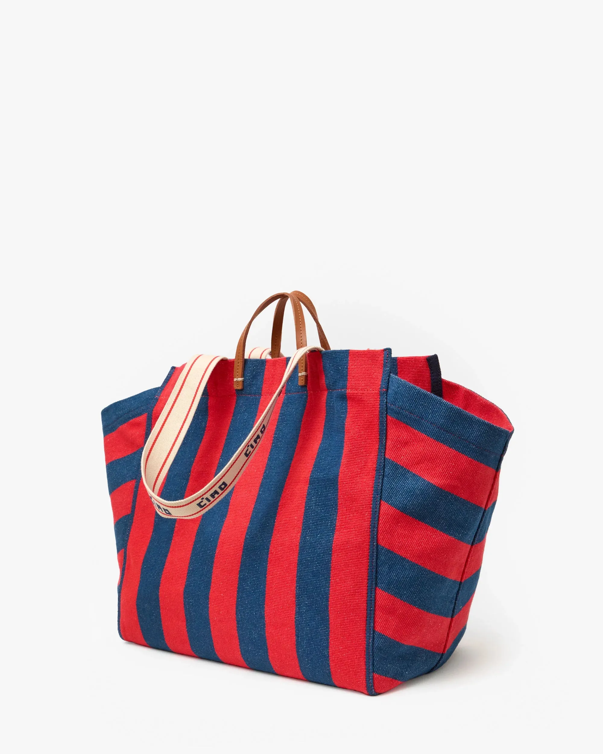 Clare V. | La Cote Tote - Canvas Stripe sold by Fort product image thumbnail 4