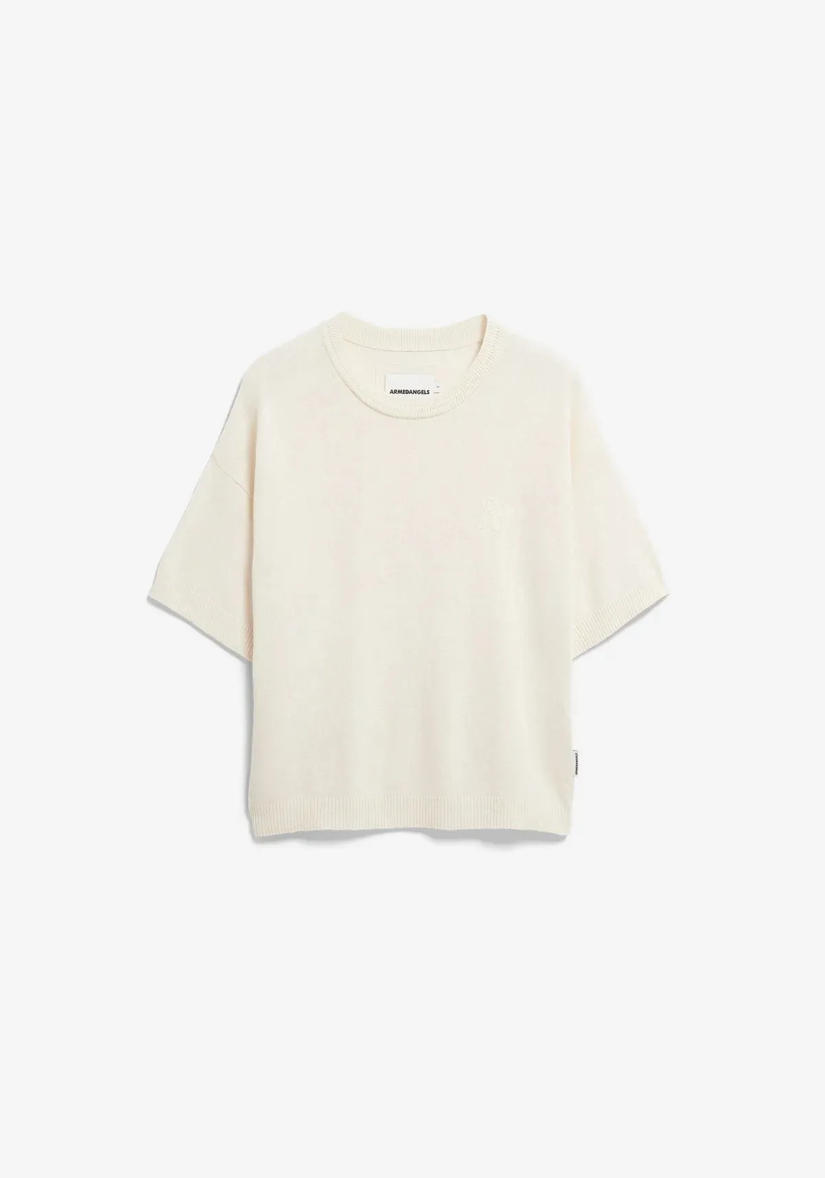 ARMEDANGELS | Short Sleeve Linen Blend Knit Sweater - Undyed sold by Fort product image thumbnail 2