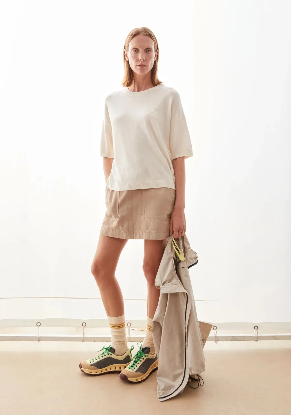 ARMEDANGELS | Short Sleeve Linen Blend Knit Sweater - Undyed sold by Fort product image thumbnail 4