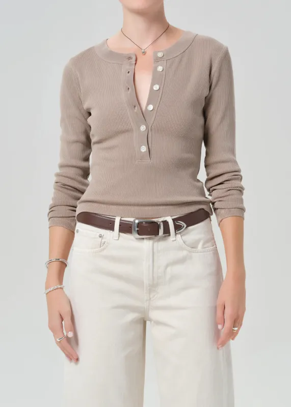 Citizens of Humanity | Nali Short Sleeve Henley - Sandatlas made by Citizens Of Humanity