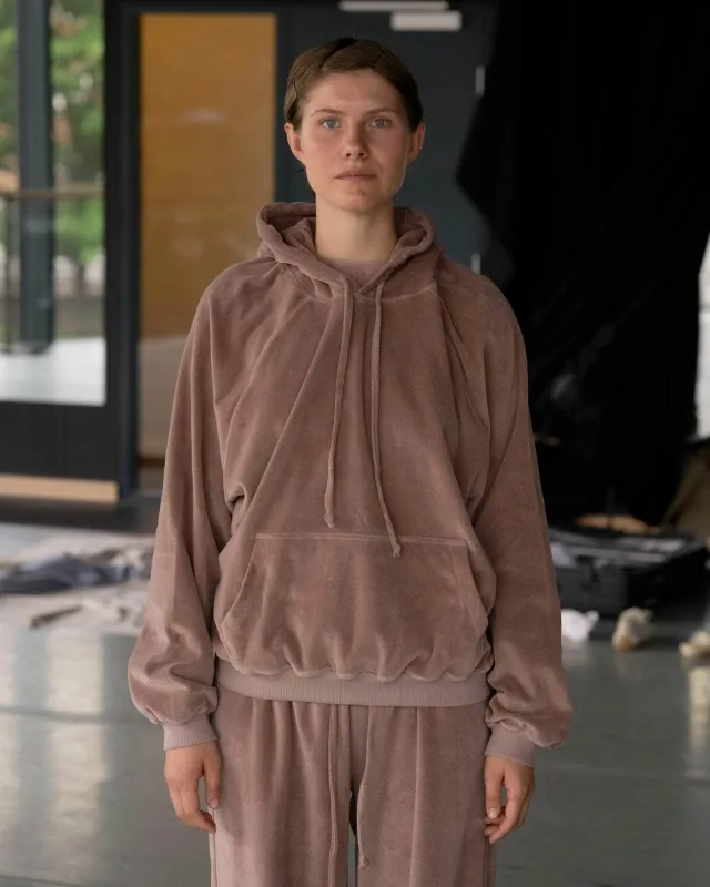 Baserange | Rim Raglan Hoodie - Organic Cotton Velour made by Baserange