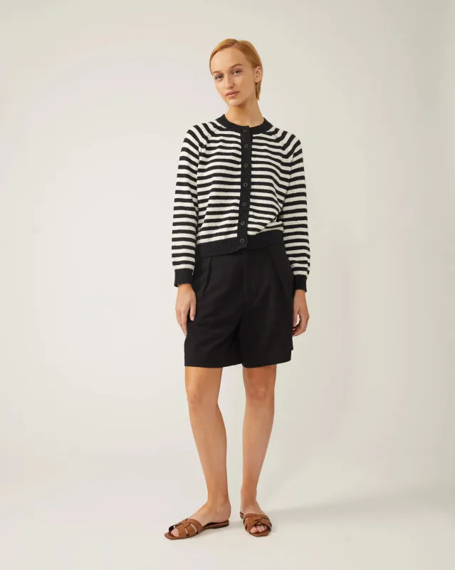 Naïf | Christine Cardigan - Black/Ivory made by NAIF