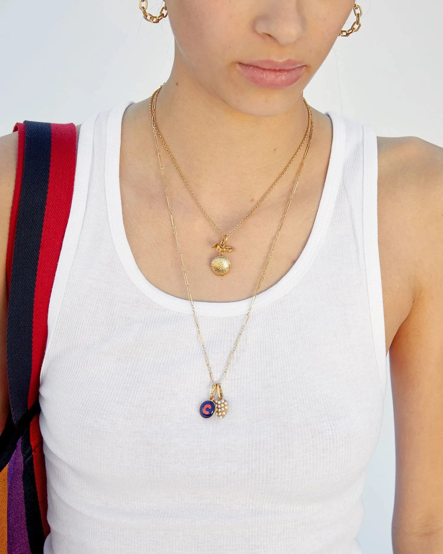 Clare V. | Fine Paperclip Charm Chain 24" sold by Fort product image thumbnail 2