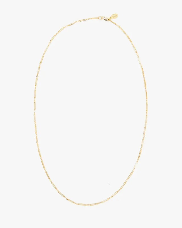 Clare V. | Fine Paperclip Charm Chain 24" made by Clare Vivier