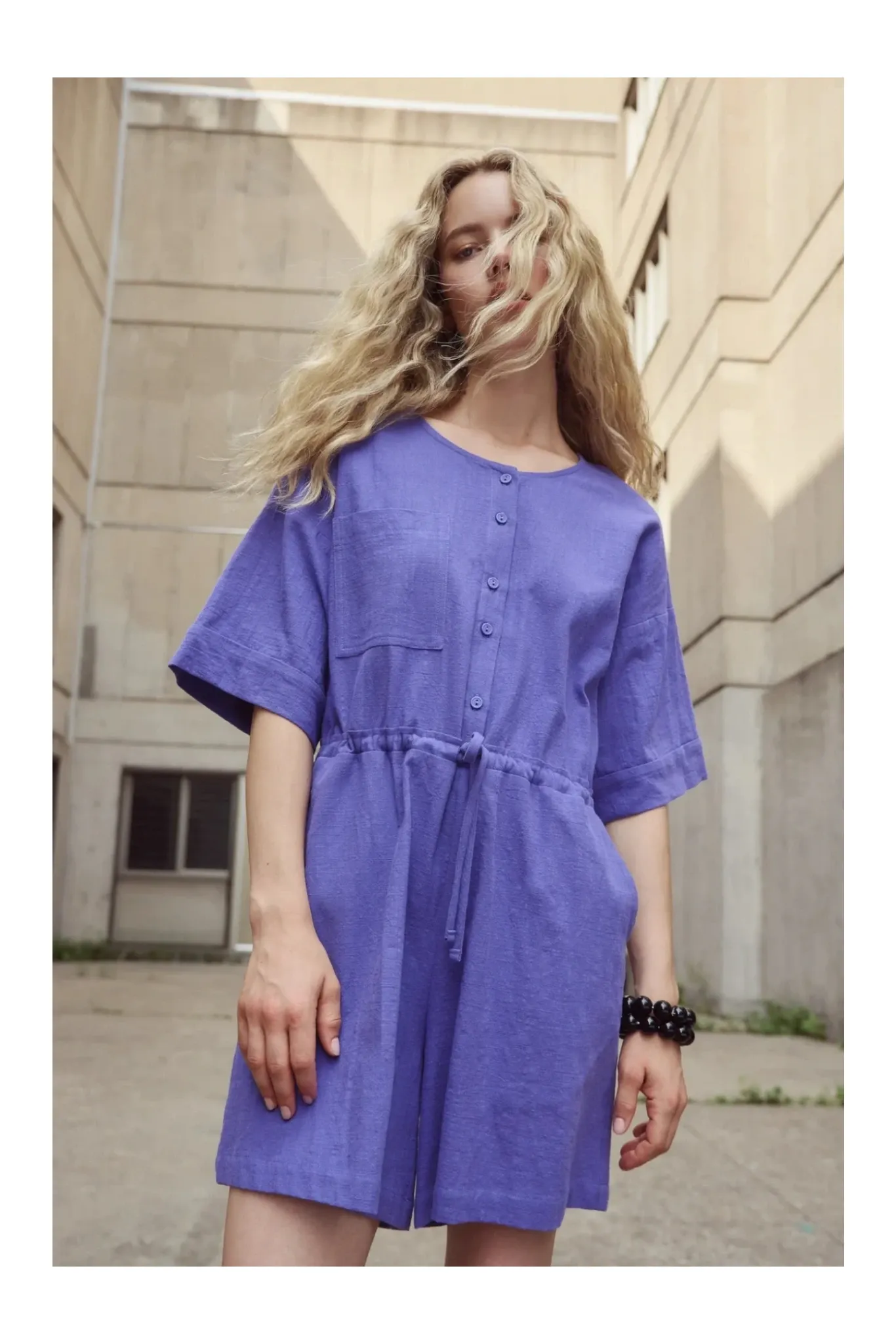 Eve Gravel | Ted Jumpsuit - Pensee sold by Fort