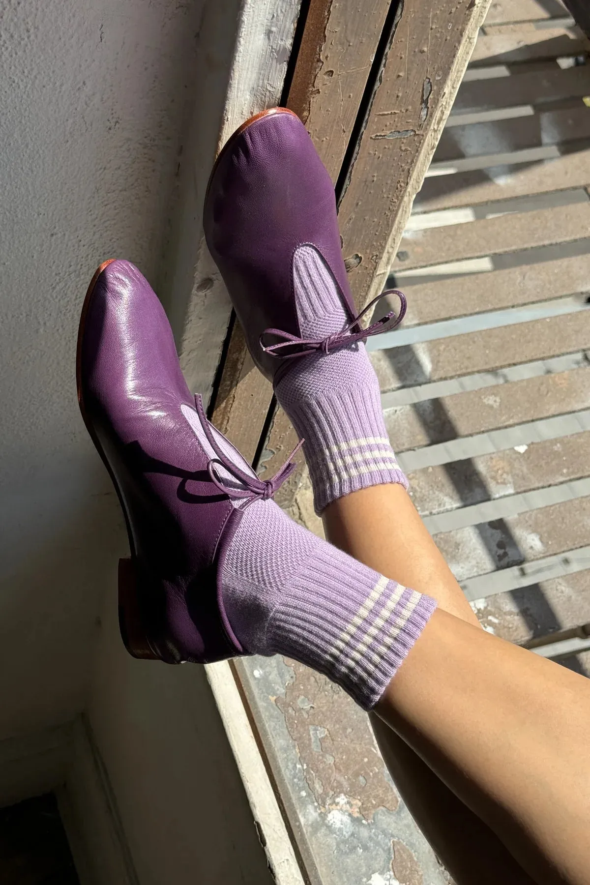 Le Bon Shoppe | Girlfriend Socks - Iris sold by Fort product image thumbnail 2