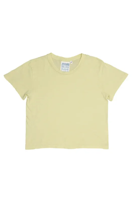 Jungmaven | Cropped Ojai Tee - Sunbleached Yellow made by Jungmaven