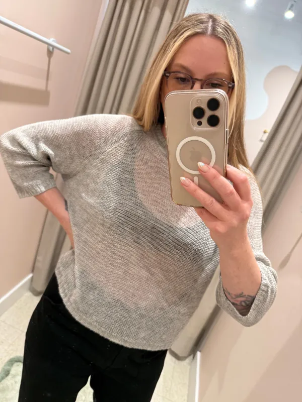 Naïf | Dorothee Sweater - Melange Grey made by NAIF