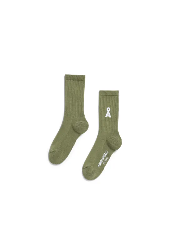 ARMEDANGELS | Saamus Bold Socks - Fatigue Green made by Armedangels