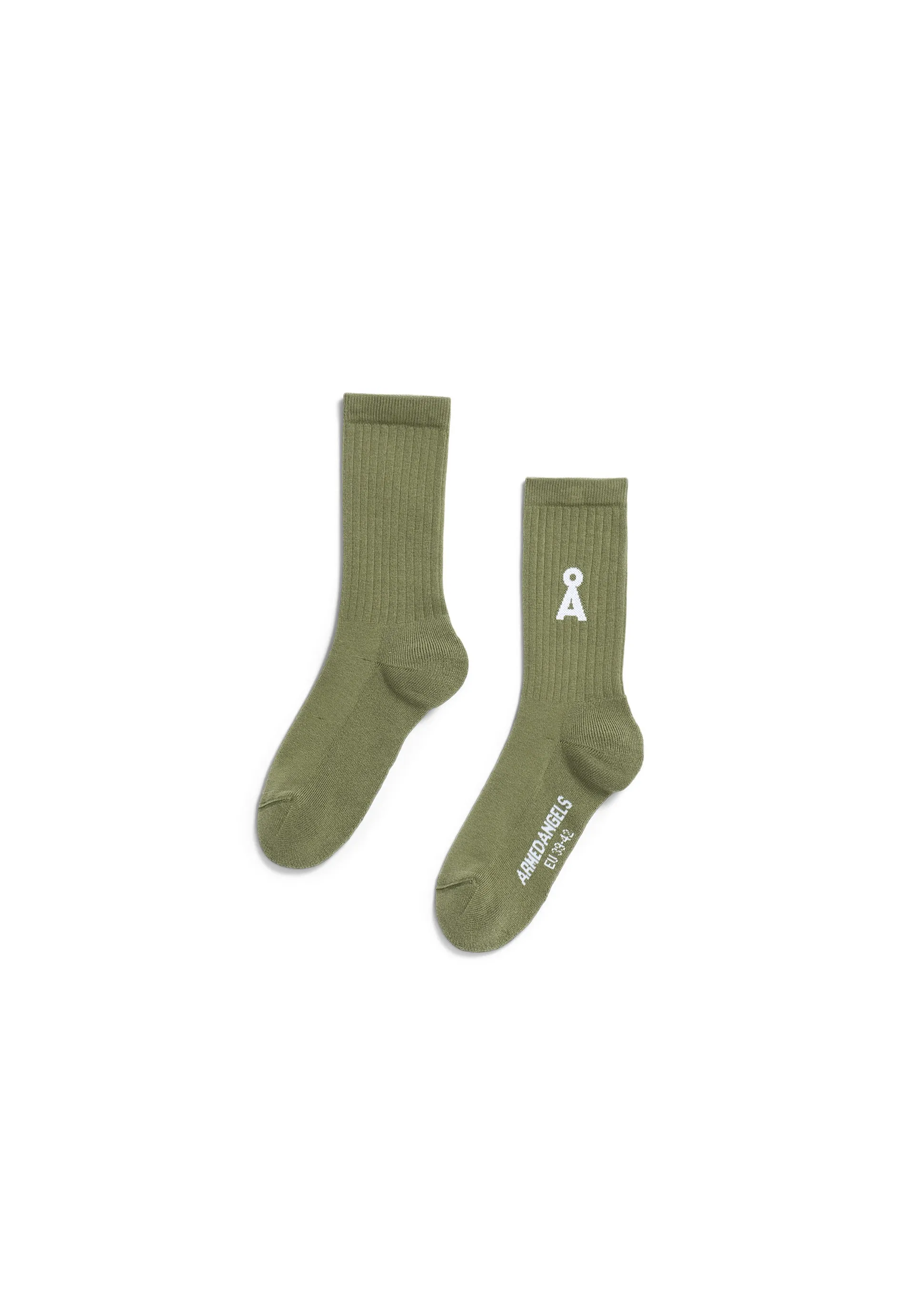 ARMEDANGELS | Saamus Bold Socks - Fatigue Green sold by Fort