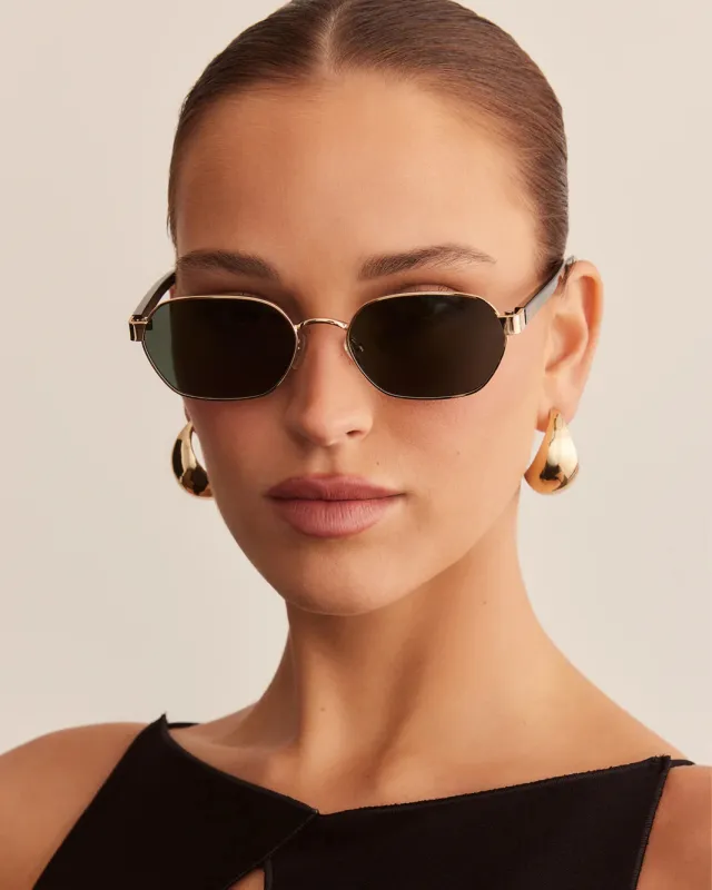 Banbé | The Blake Sunglasses - Gold/Dark Olive made by Banbe Eyewear
