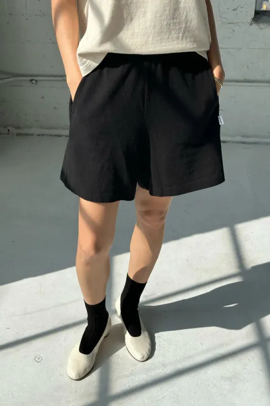 Le Bon Shoppe | Flared Basketball Shorts - Black made by Fort