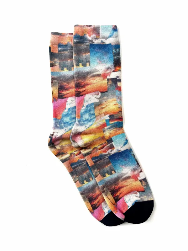 Strathcona | Unisex Bamboo Socks - Sunset Cult made by Fort
