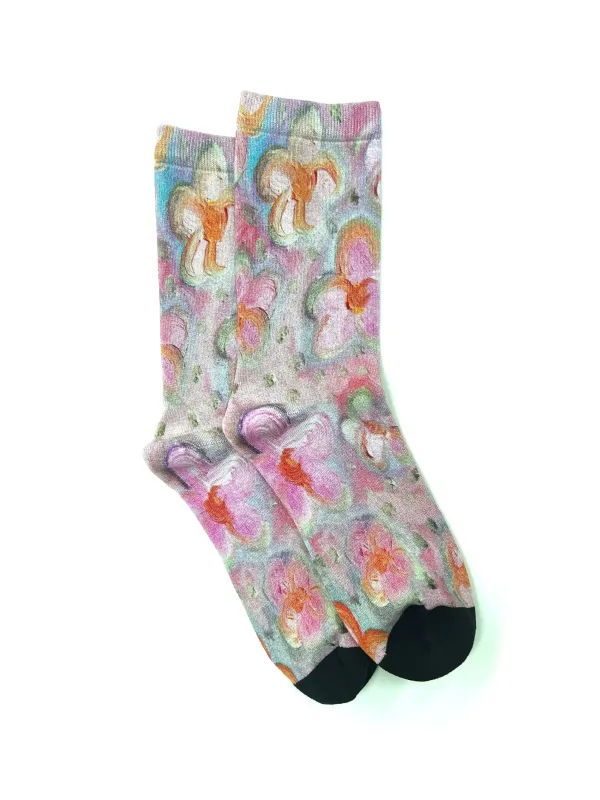 Strathcona | Unisex Bamboo Socks - Painted Daisy made by Fort