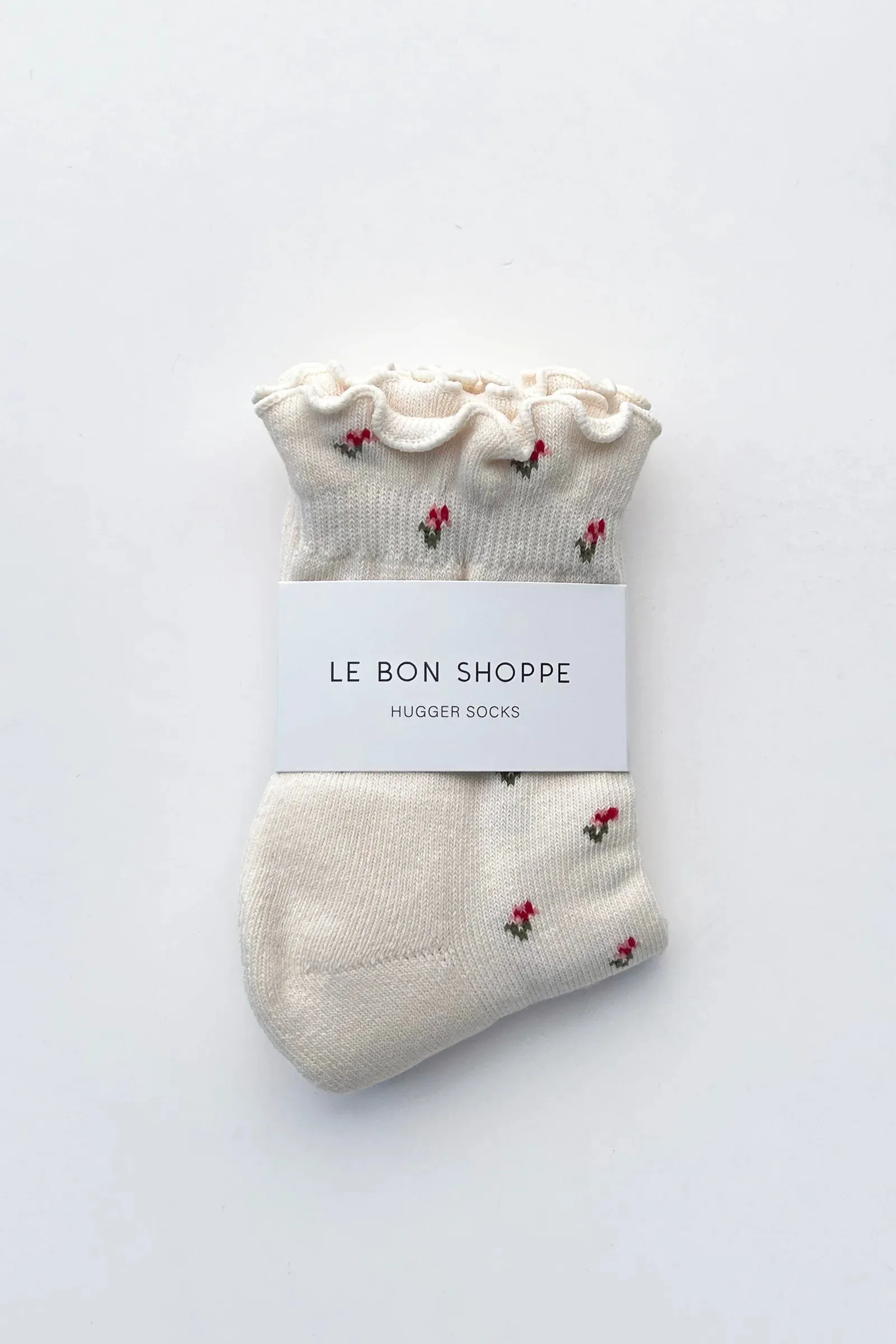 Le Bon Shoppe | Petal Ruffled Hugger Crew Socks - Cream sold by Fort product image thumbnail 4
