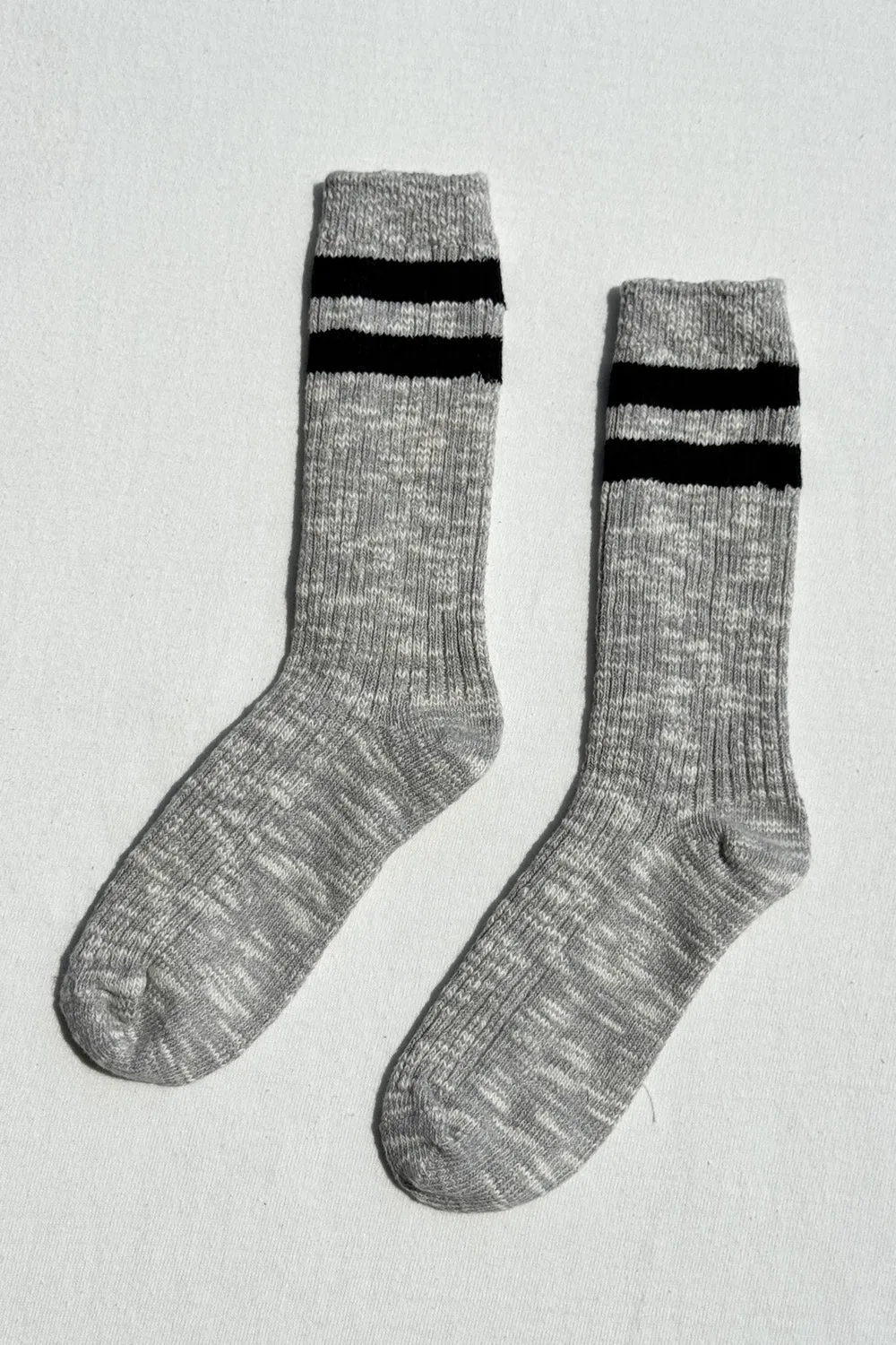 Le Bon Shoppe | Cottage Varsity Socks - Grey sold by Fort