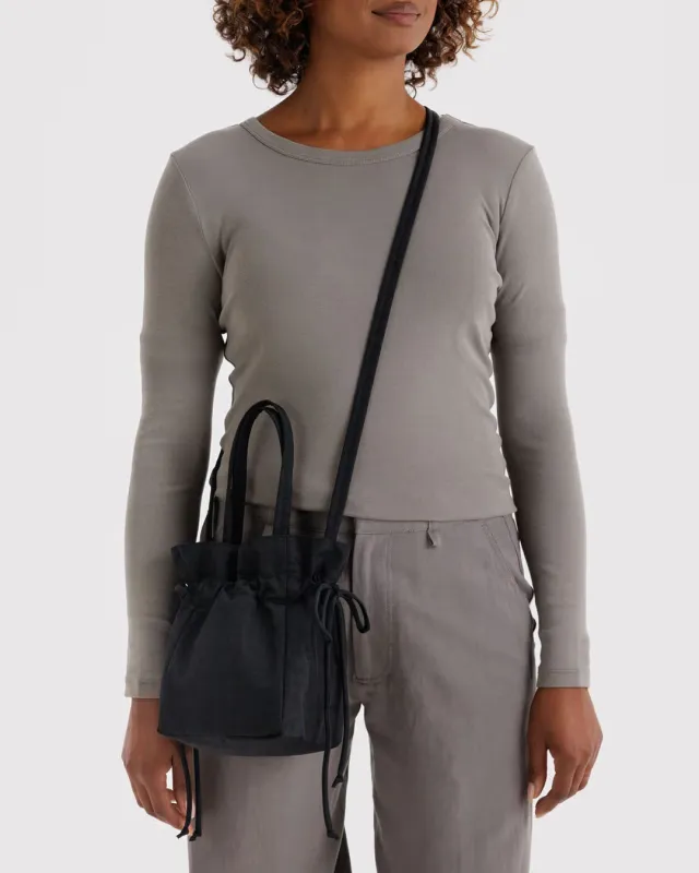 Baggu | Nylon Drawstring Bag - Black made by Fort