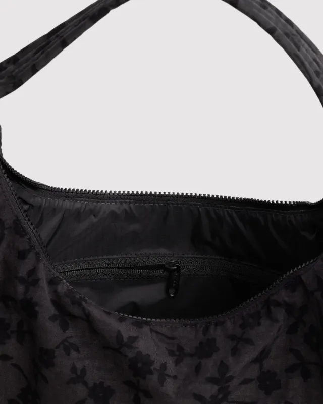 Baggu | Nylon Shoulder Bag - Charcoal Ditsy Floral made by BAGGU