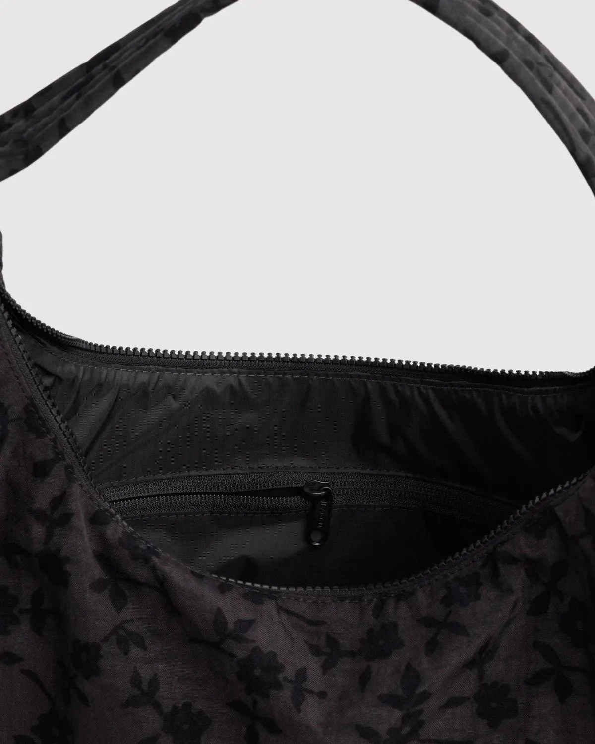 Baggu | Nylon Shoulder Bag - Charcoal Ditsy Floral sold by Fort