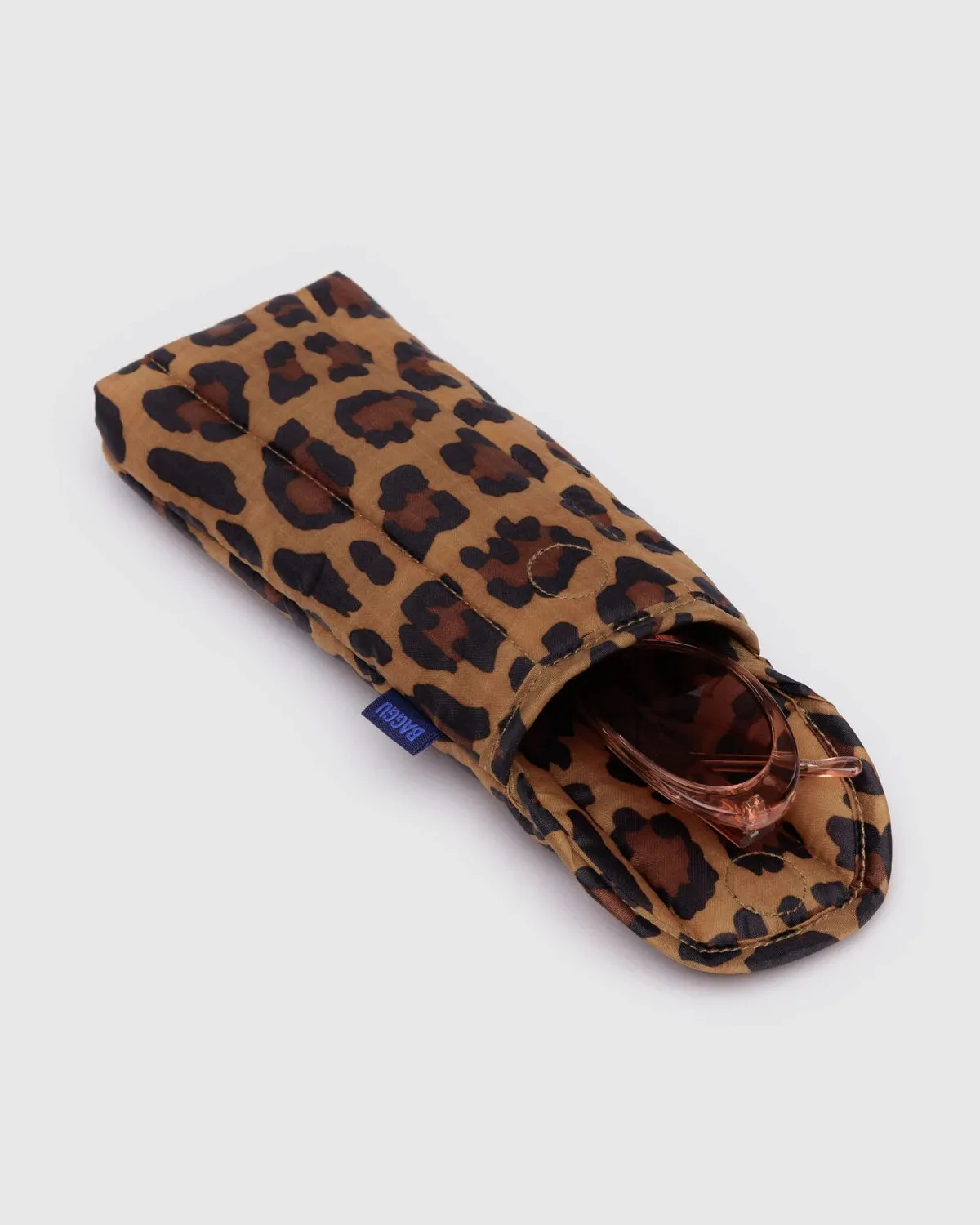 Baggu | Puffy Glasses Case - Leopard sold by Fort