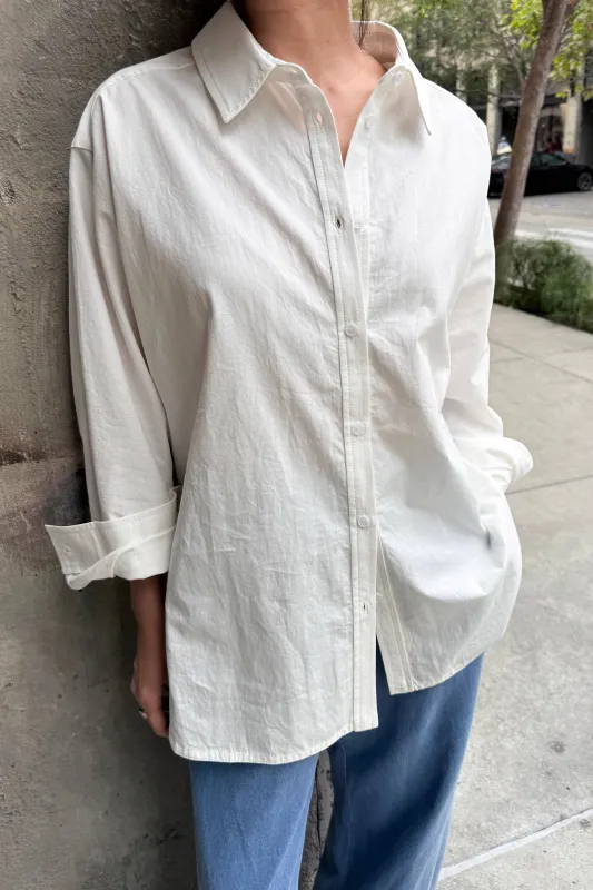 Le Bon Shoppe | Light Weight Owen Shirt - White made by Le Bon Shoppe