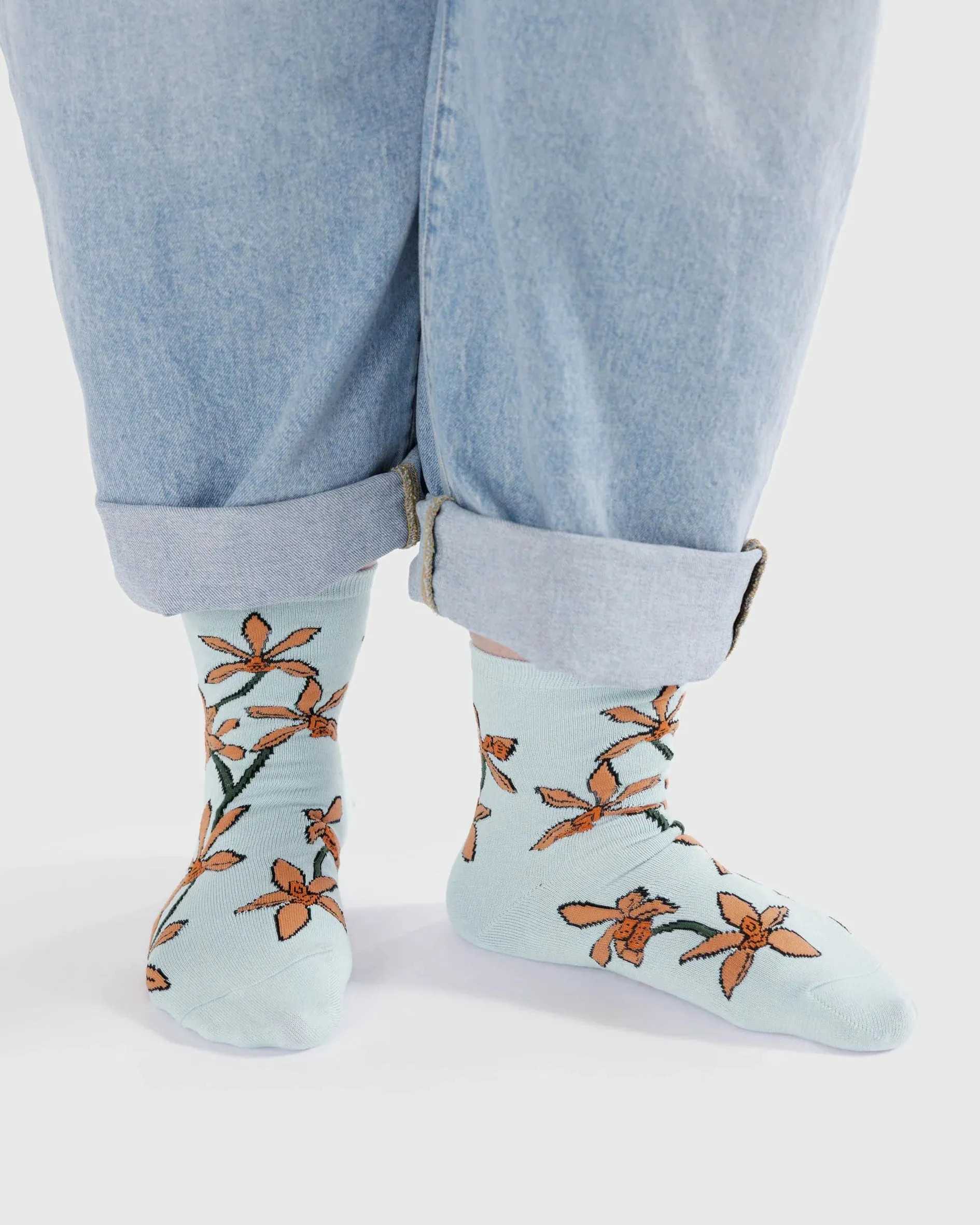 Baggu | Crew Socks - Orchid sold by Fort product image thumbnail 2