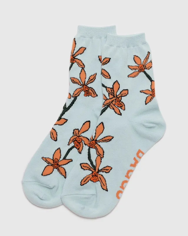 Baggu | Crew Socks - Orchid sold by Fort