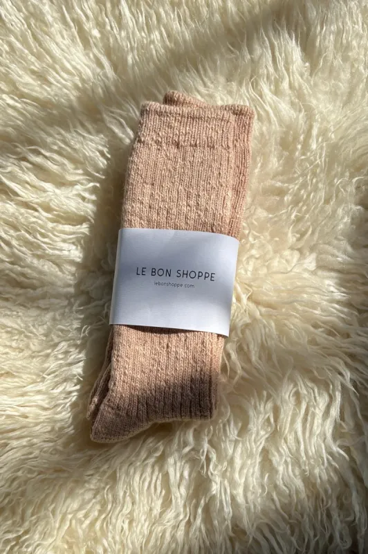 Le Bon Shoppe | Cottage Socks - Peachy Keen sold by Fort