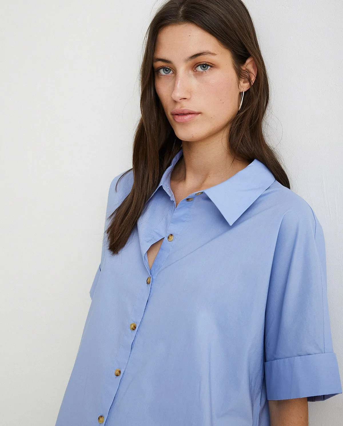 Yerse | Shirt Dress - Blue sold by Fort product image thumbnail 2