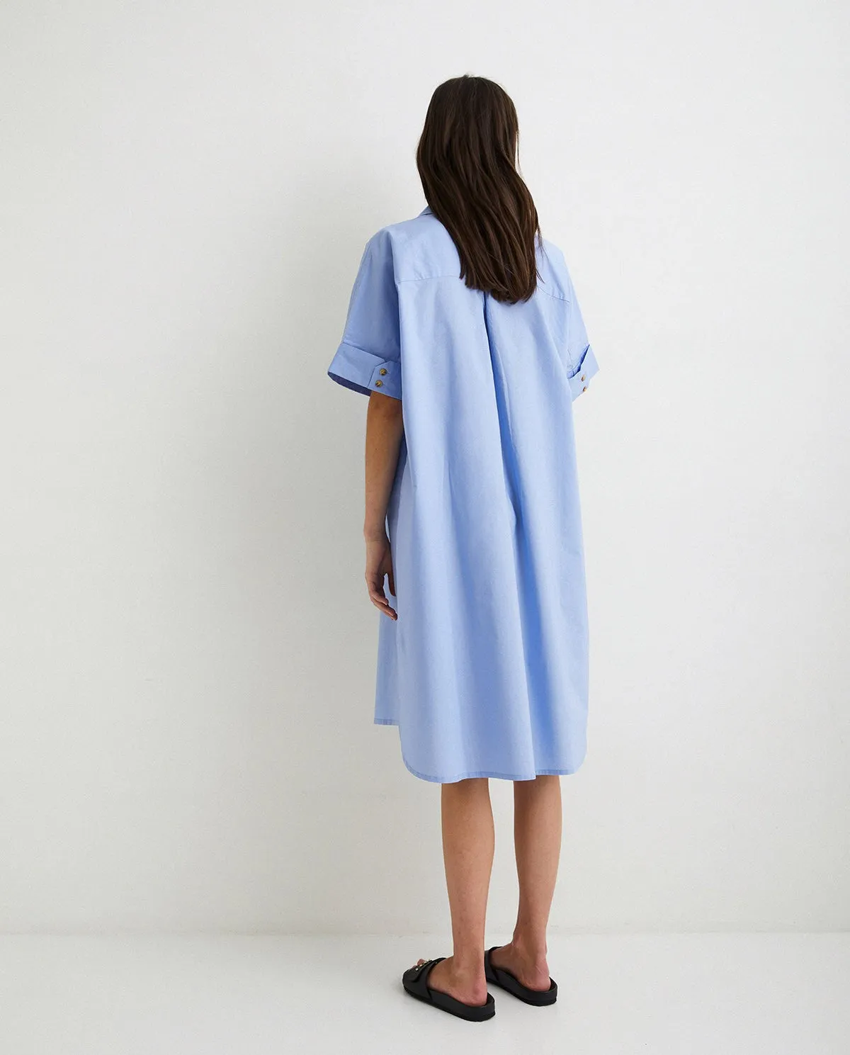 Yerse | Shirt Dress - Blue sold by Fort product image thumbnail 3