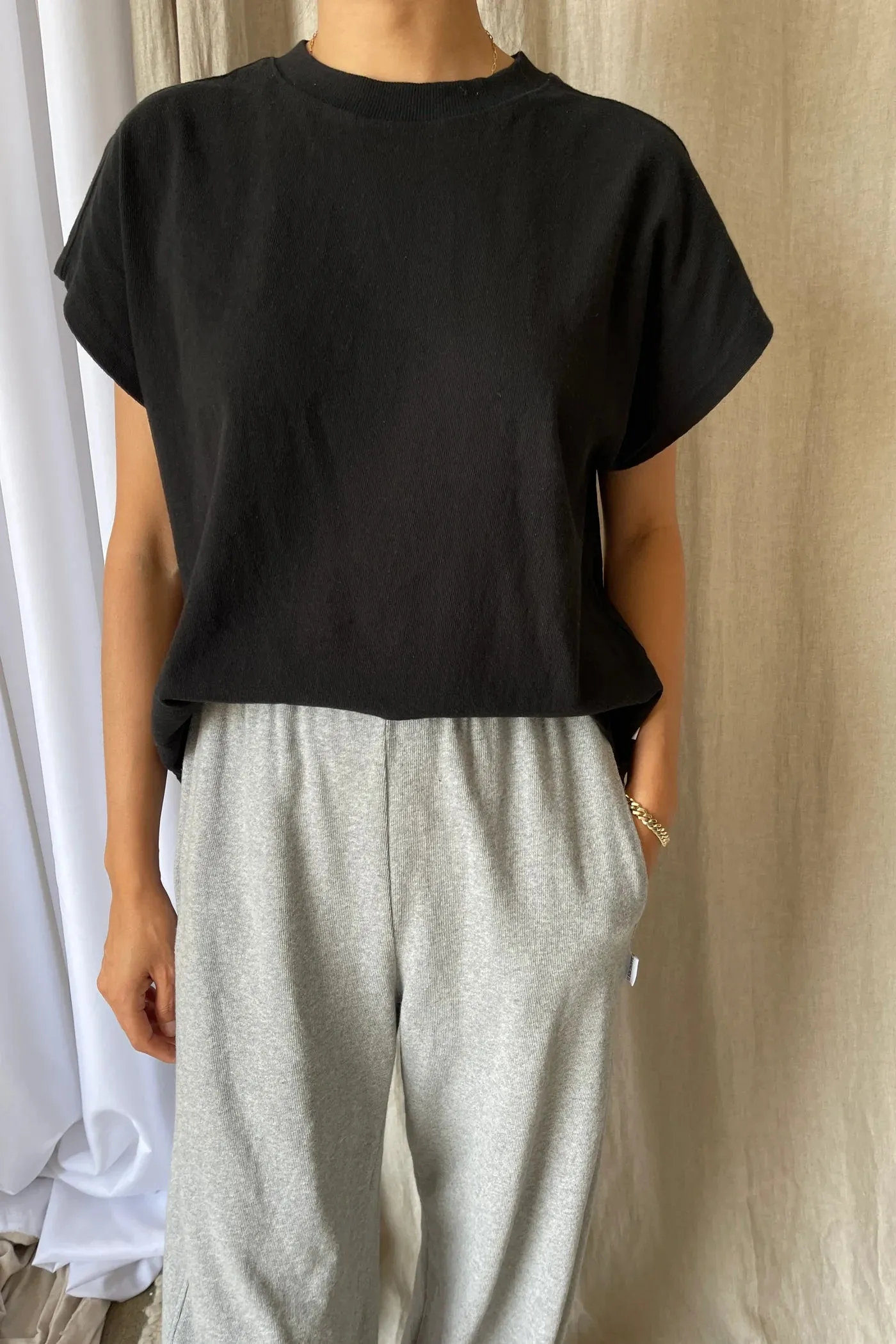 Le Bon Shoppe | Jeanne Tee - Black sold by Fort