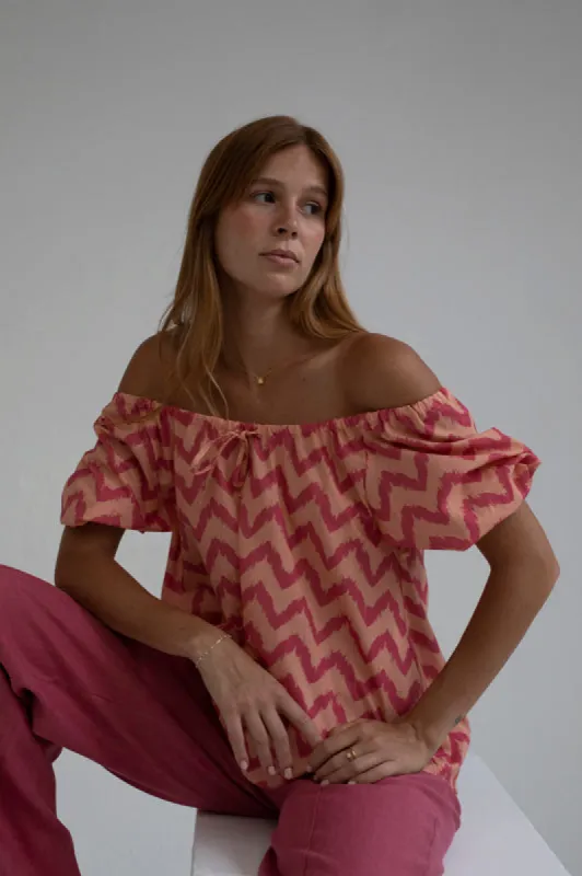 Mus & Bombon | Kamaka Blouse - Strawberry sold by Fort