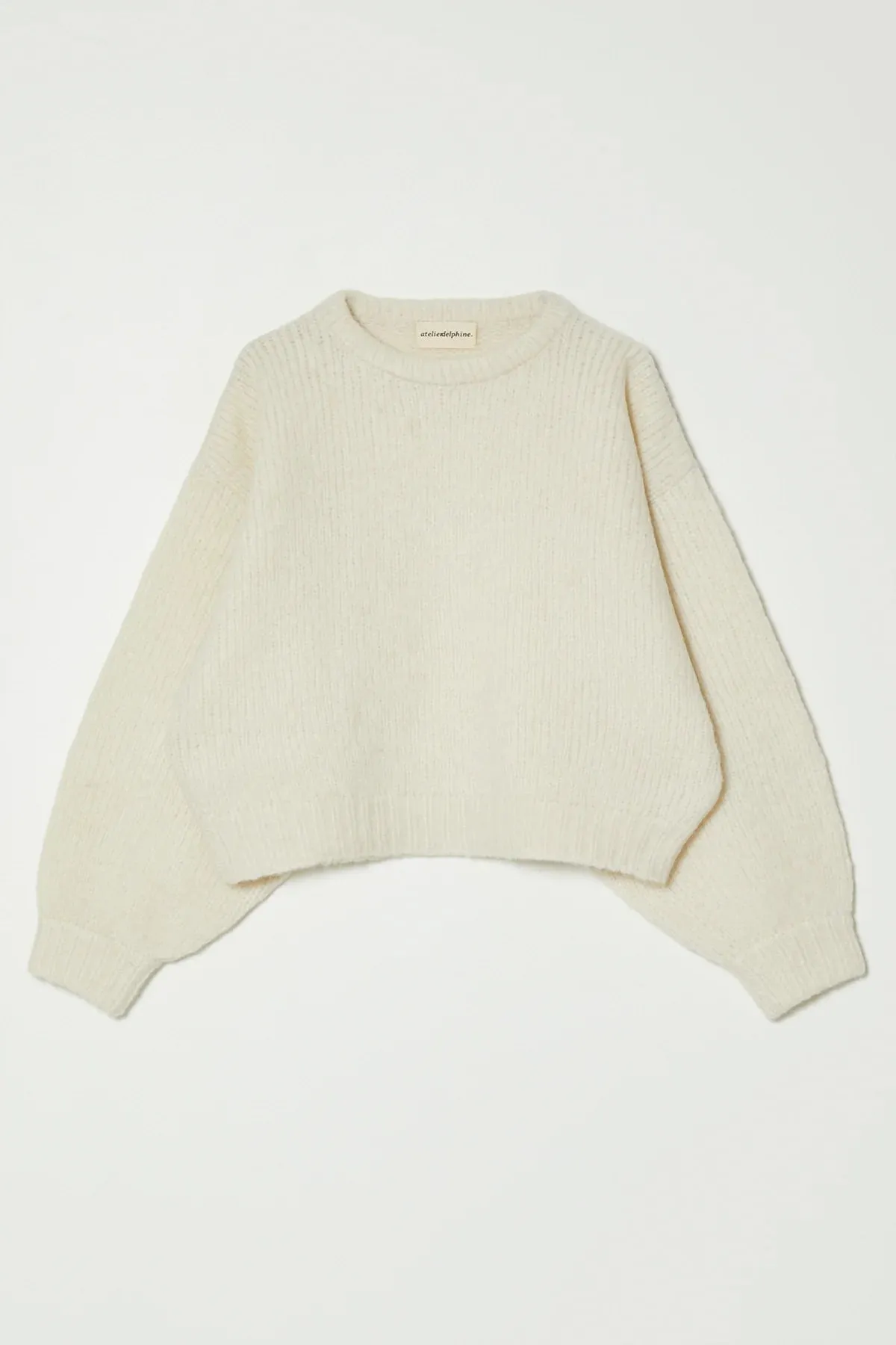 Atelier Delphine | Balloon Sleeve Sweater - Cream sold by Fort