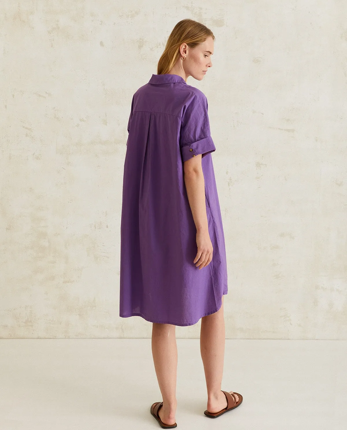 Yerse | Shirt Dress - Purple sold by Fort product image thumbnail 5