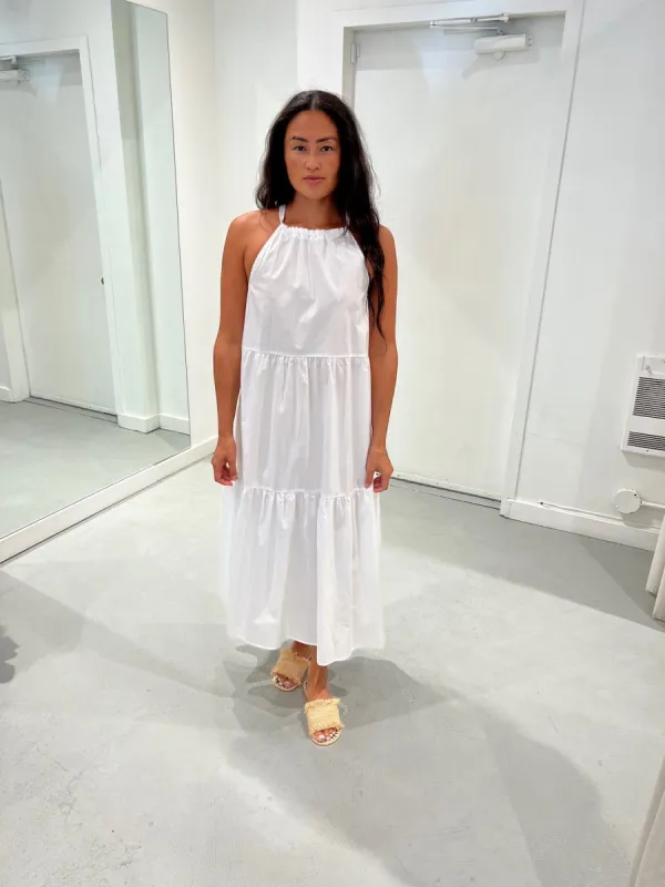 Paper Lable | Lily A-Line Maxi Dess - Bright White sold by Fort