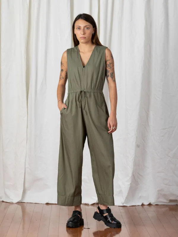 Ali Golden | Slit Back Jumper - Faded Olive sold by Fort