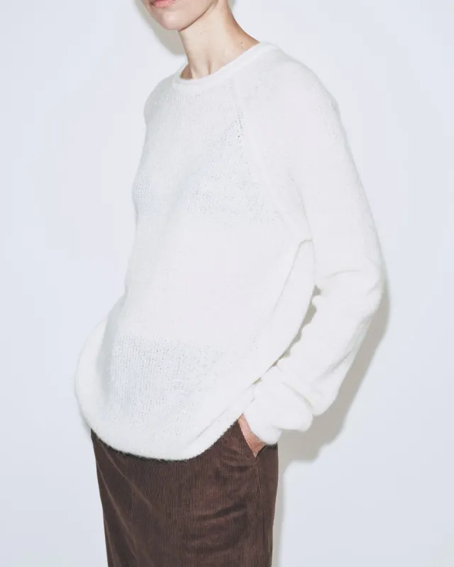 Mijeong Park | Mohair Crew Neck Sweater - Ivory sold by Fort
