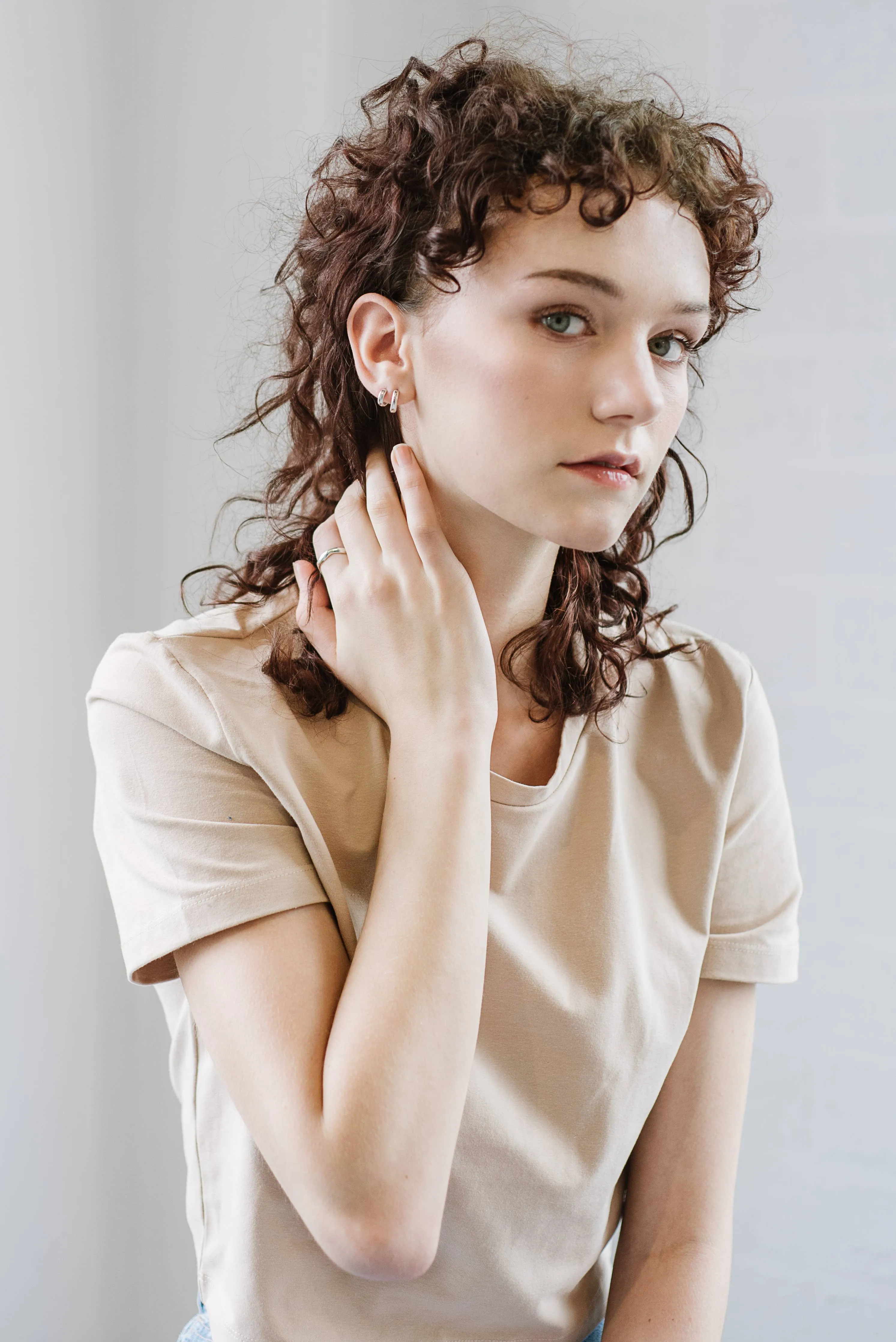 Kara Yoo | Norma Huggie Hoops - Gold Vermeil sold by Fort product image thumbnail 3