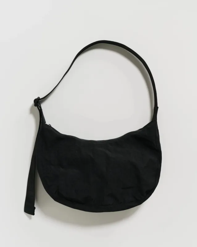 Baggu | Medium Nylon Crescent Bag - Black made by Fort