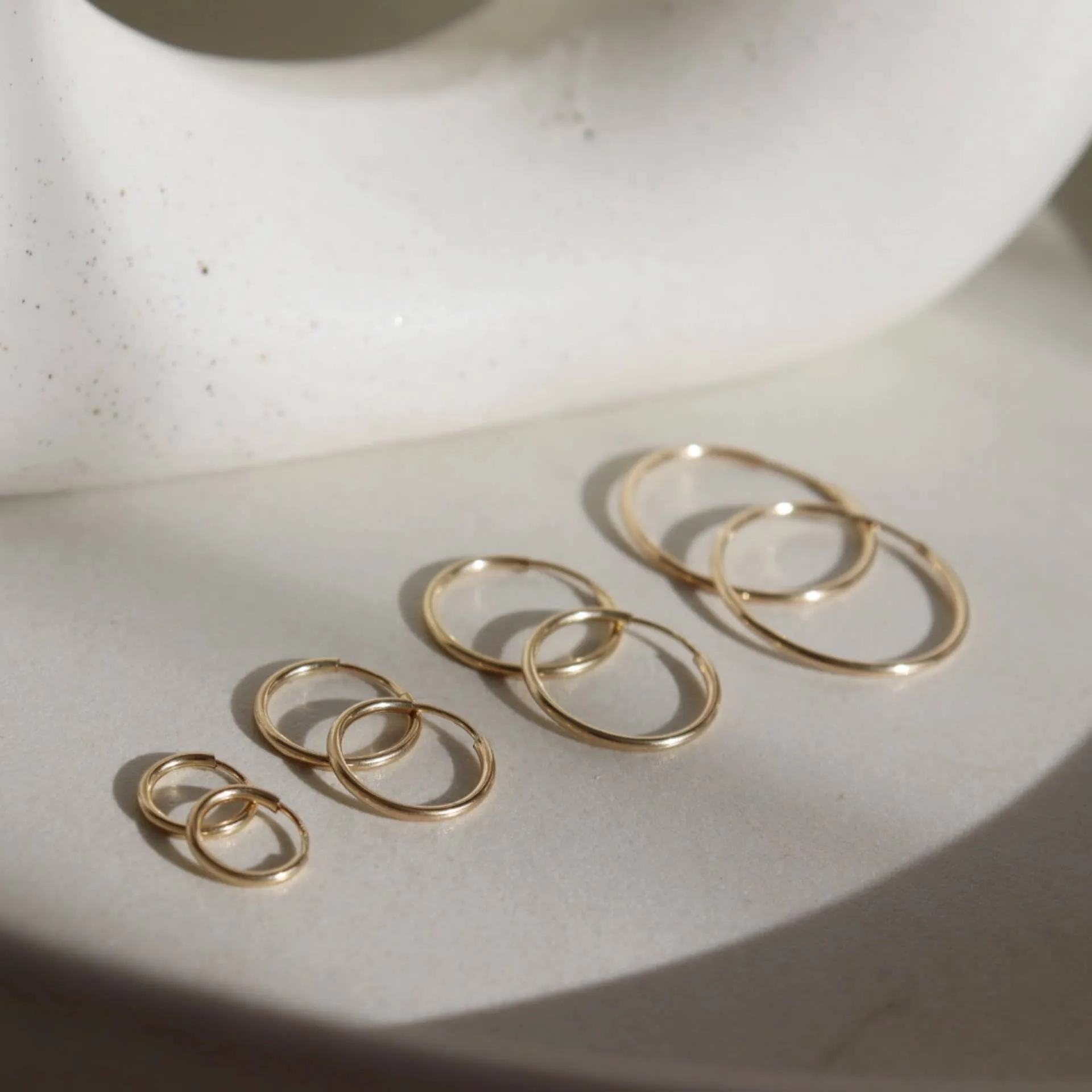 Token Jewelry | Goldie Hoops - 14k Gold Fill / 10mm sold by Fort